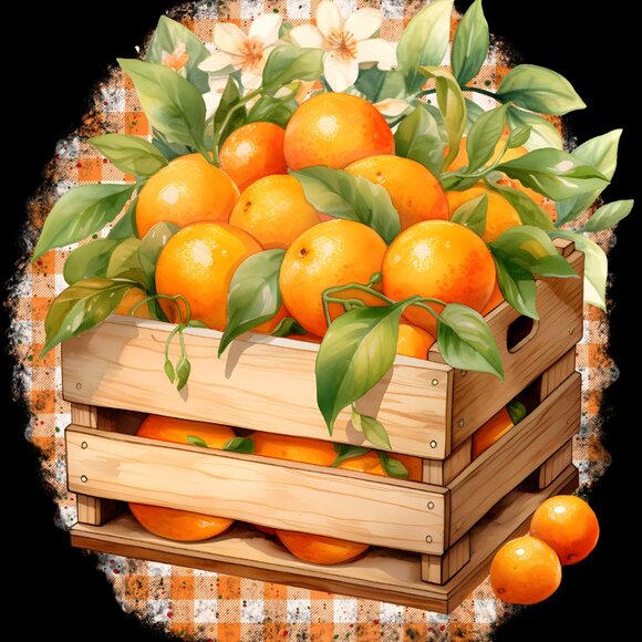 Citrus Kitchen Towel, Orange Fruit Tea Towel Set, Fruit Print Hand Towel - Picture 3 of 10